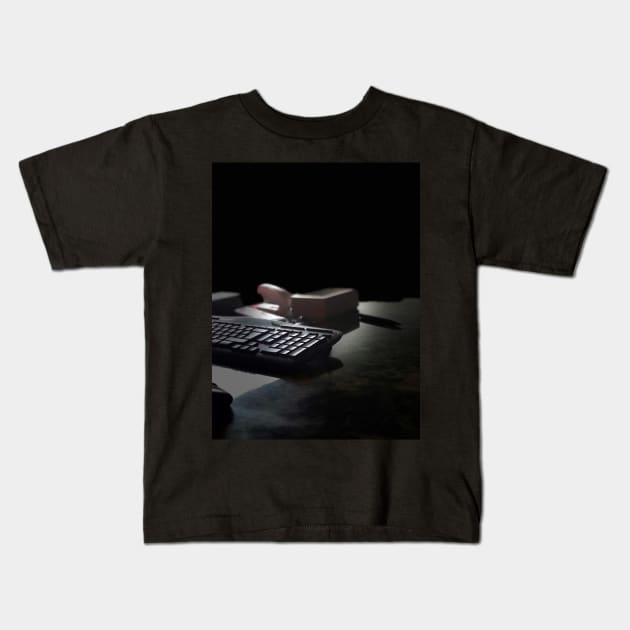 Late night contemplation Kids T-Shirt by Khala